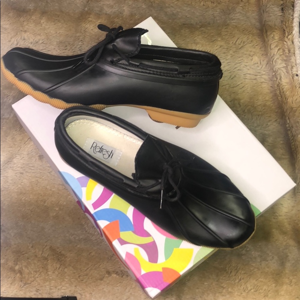 Women’s Rain Booties- Black - size 8